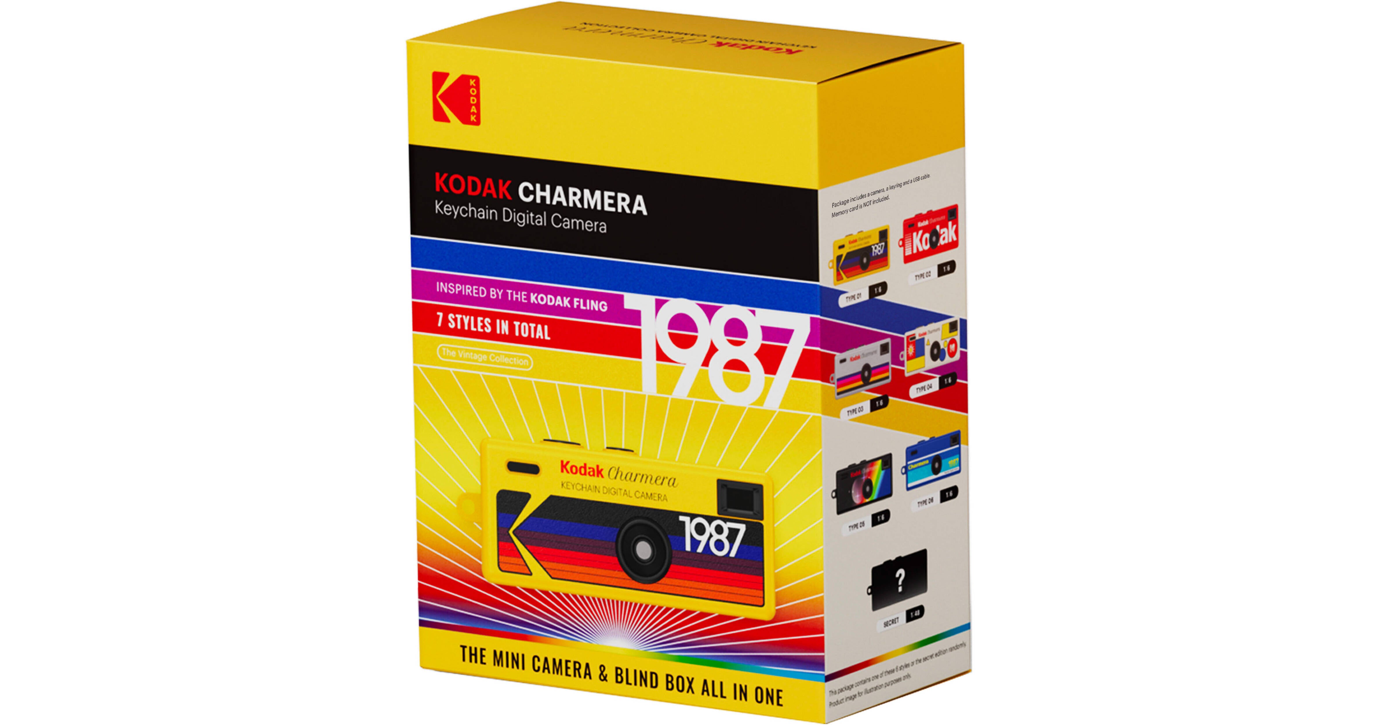 Kodak Charmera Key Chain Digital Camera (Random Style Blind Box ...